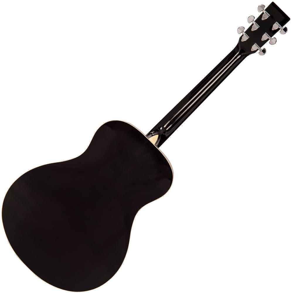 Vintage V300 Acoustic Folk Guitar Outfit ~ Black