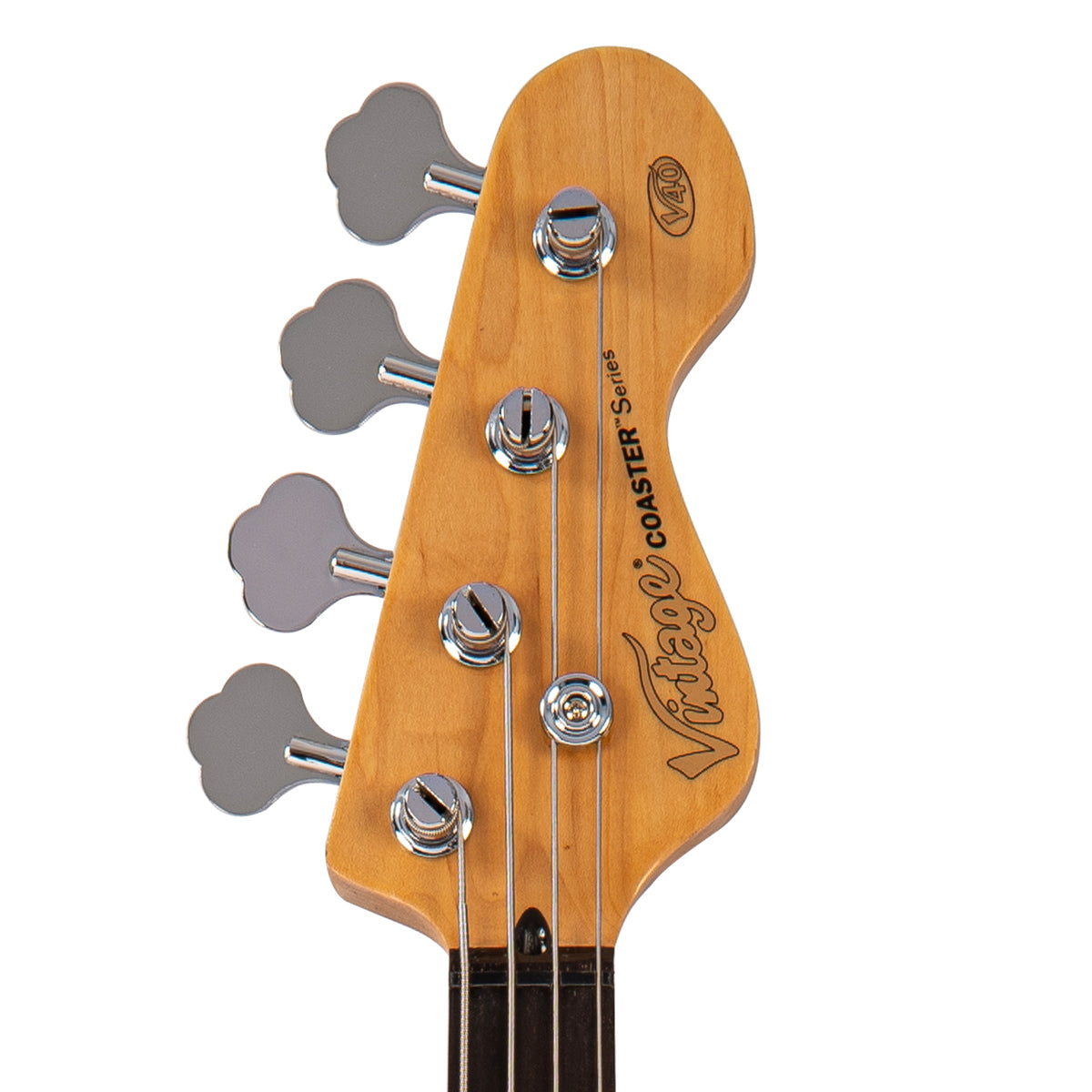 Vintage V40 Coaster Series Bass Guitar ~ Vintage White