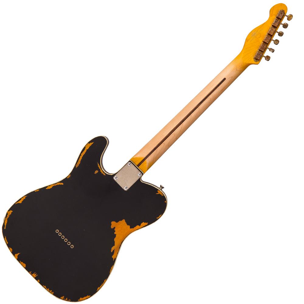 Vintage V59 ICON Electric Guitar ~ Distressed Black