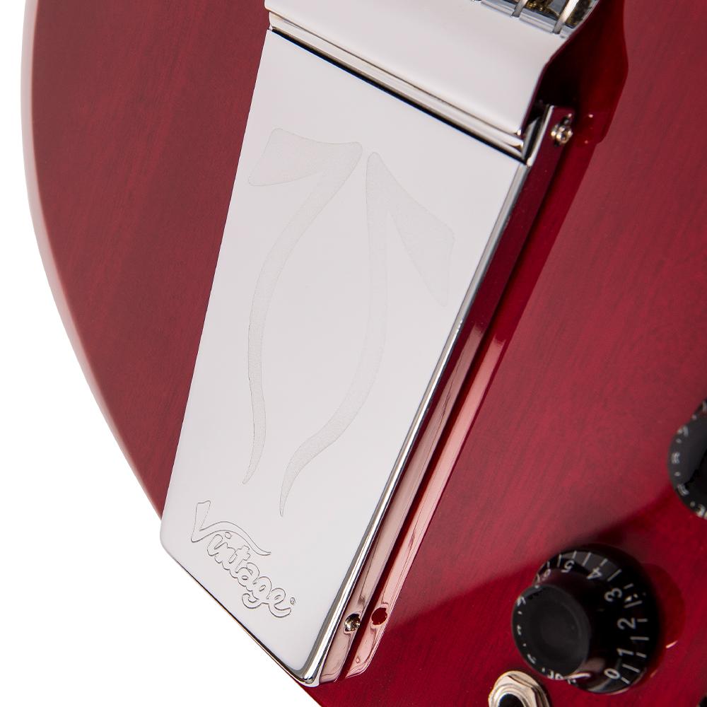 Vintage VS6V ReIssued ~ Vibrola Tailpiece ~ Cherry Red